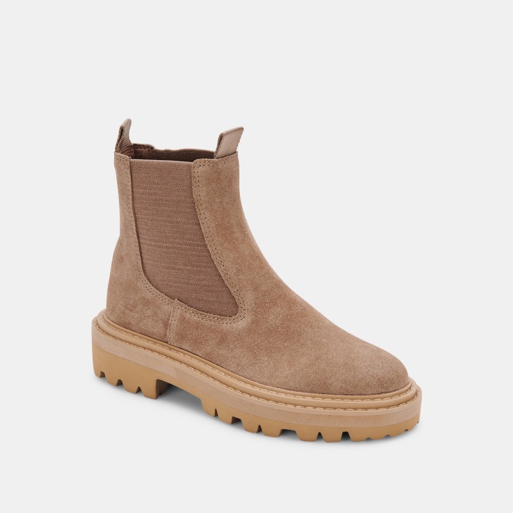 Dolce Vita MOANA H2O BOOTS TRUFFLE SUEDE Size 8